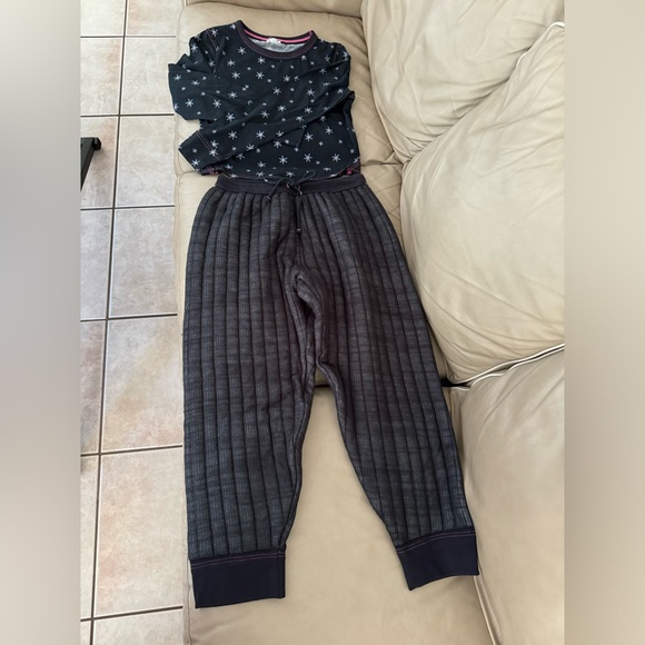 NWOT FREE PEOPLE INTIMATELY BLACK QUILTED LOVE PAJAMAS SET. MSRP $128 - Picture 4 of 17